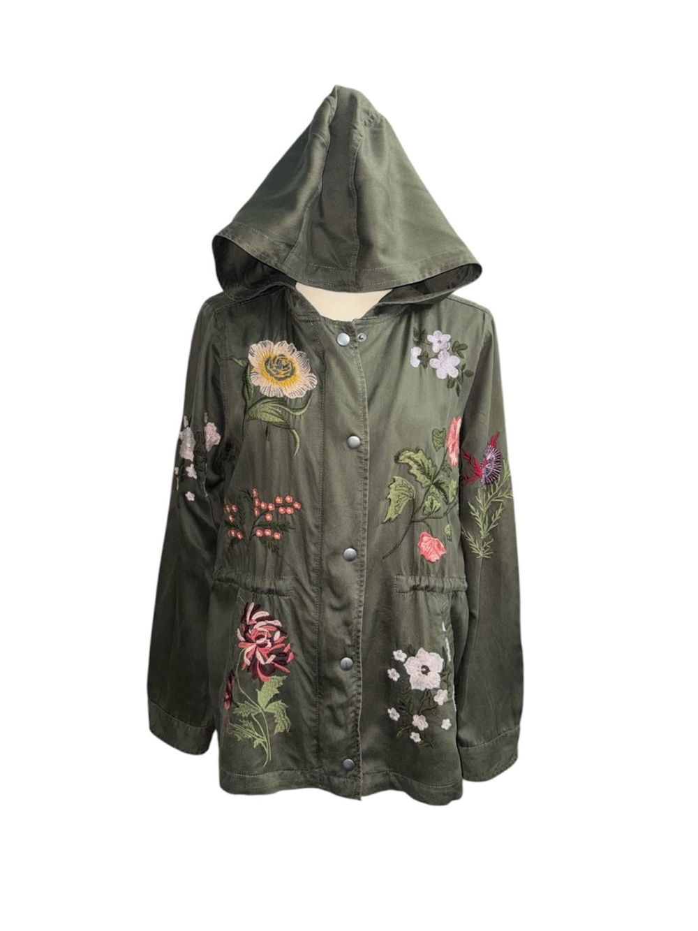 American Eagle Army Green Hooded Utility Jacket, Size X-Small - Picture 6 of 15
